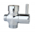 Prepínač sprchy RIVER s keramickým vrškom 3/4 "x 1/2", CHRÓM